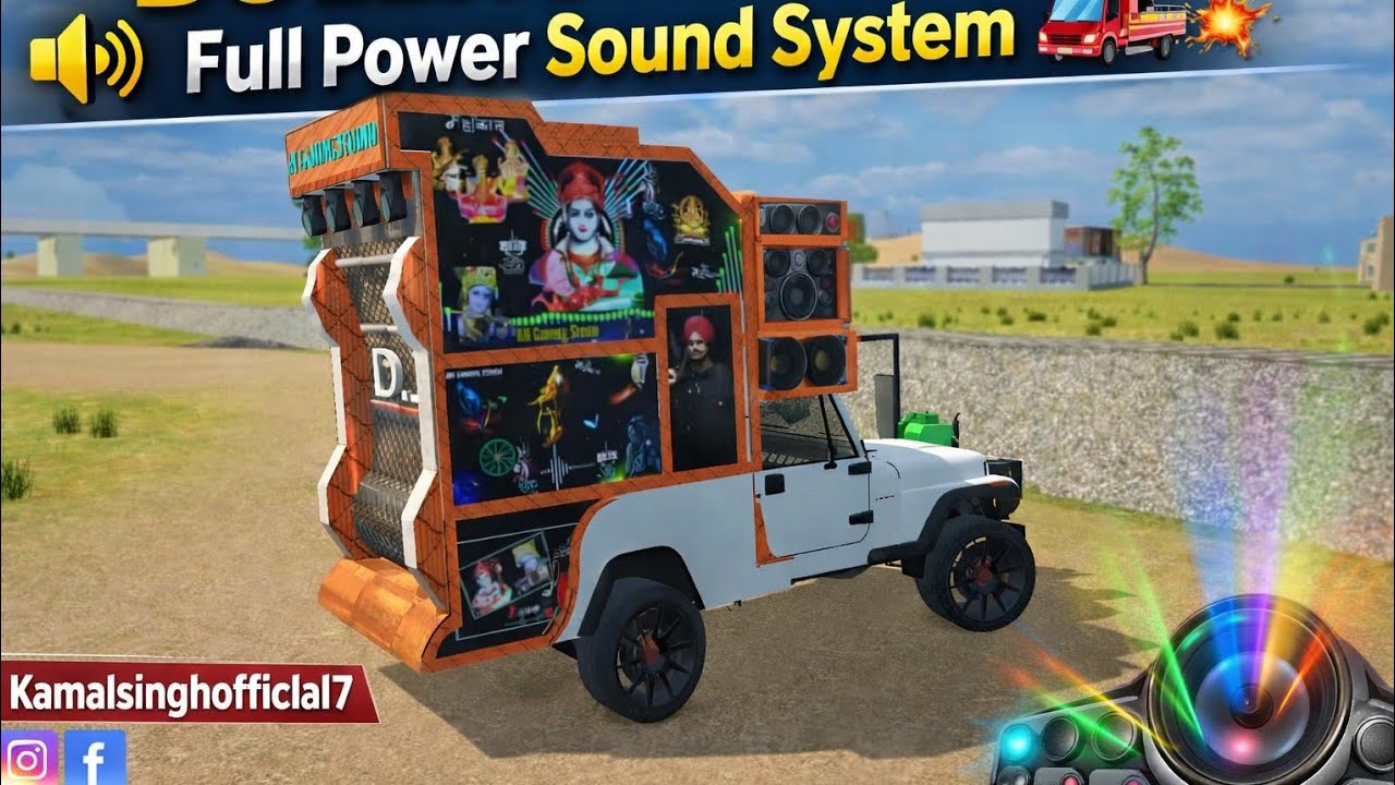 BOLERO DJ MOD 🔊 | Full Power Sound System | Indian Truck Game 🚚🔥| Kamalytgamer 