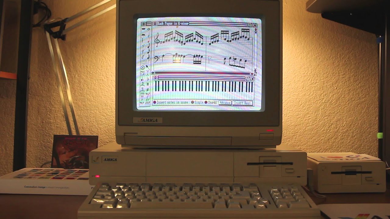 Bach's Fugue in G-minor - Amiga Deluxe Music Construction Set