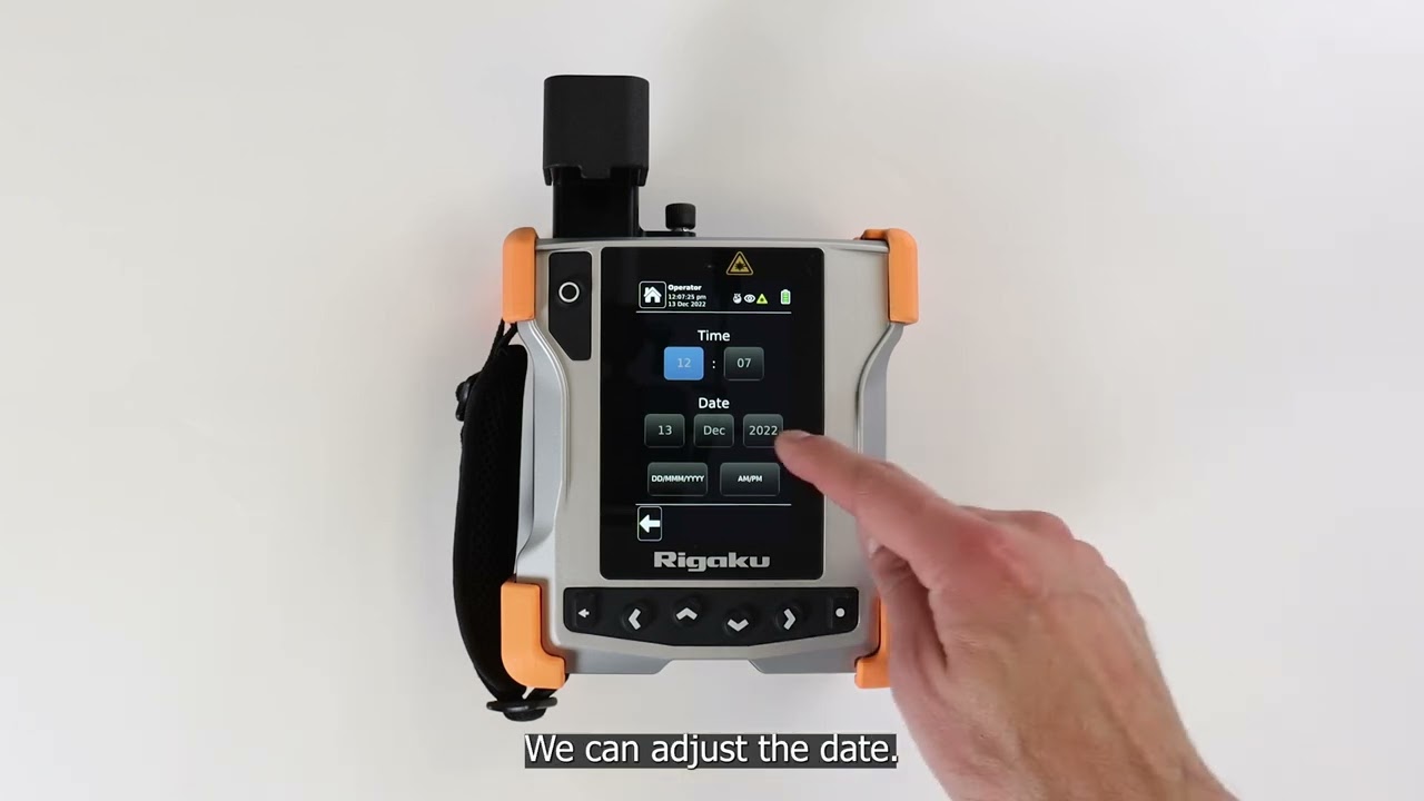 How to adjust date and time on Rigaku CQL Max-ID and CQL Gen-ID Raman Analyzers