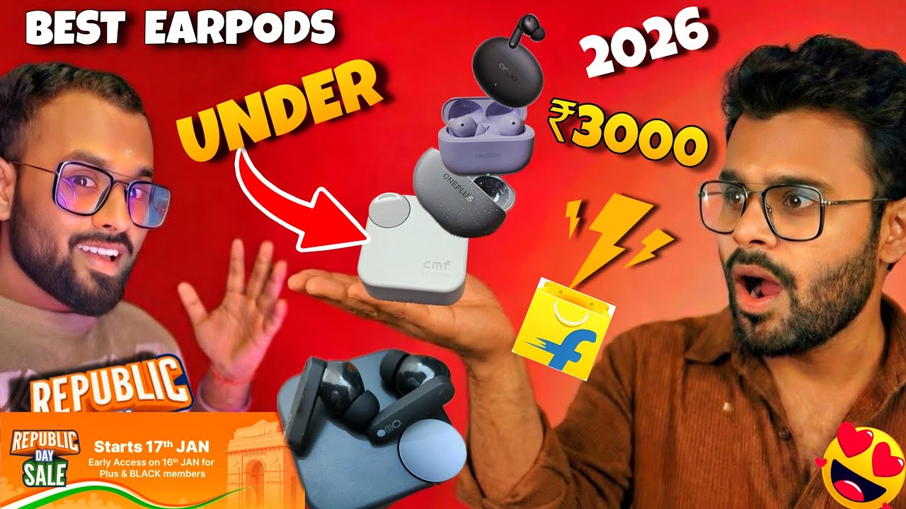 Best Budget tws Earbuds Under ₹3000 in 2026 | Flipkart Republic Day Sale 🔥 | Don’t Miss The Deals! 😍