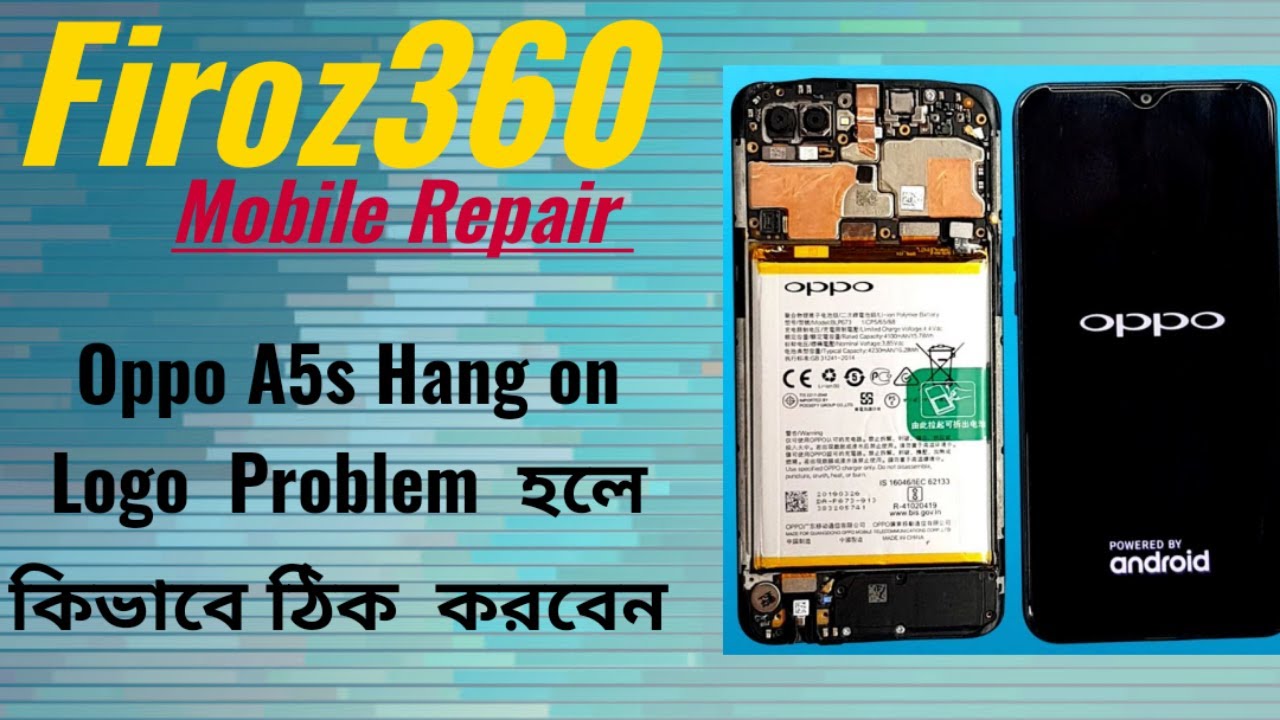 Oppo a5s Hang on Logo Solution