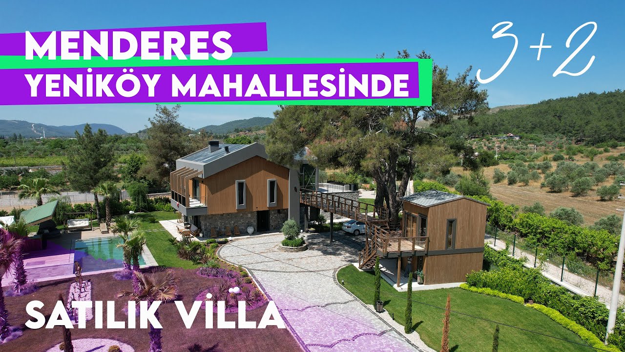 Menderes Yeniköy' de Müstakil Havuzlu Satılık Lüks Villa & Çiftlik