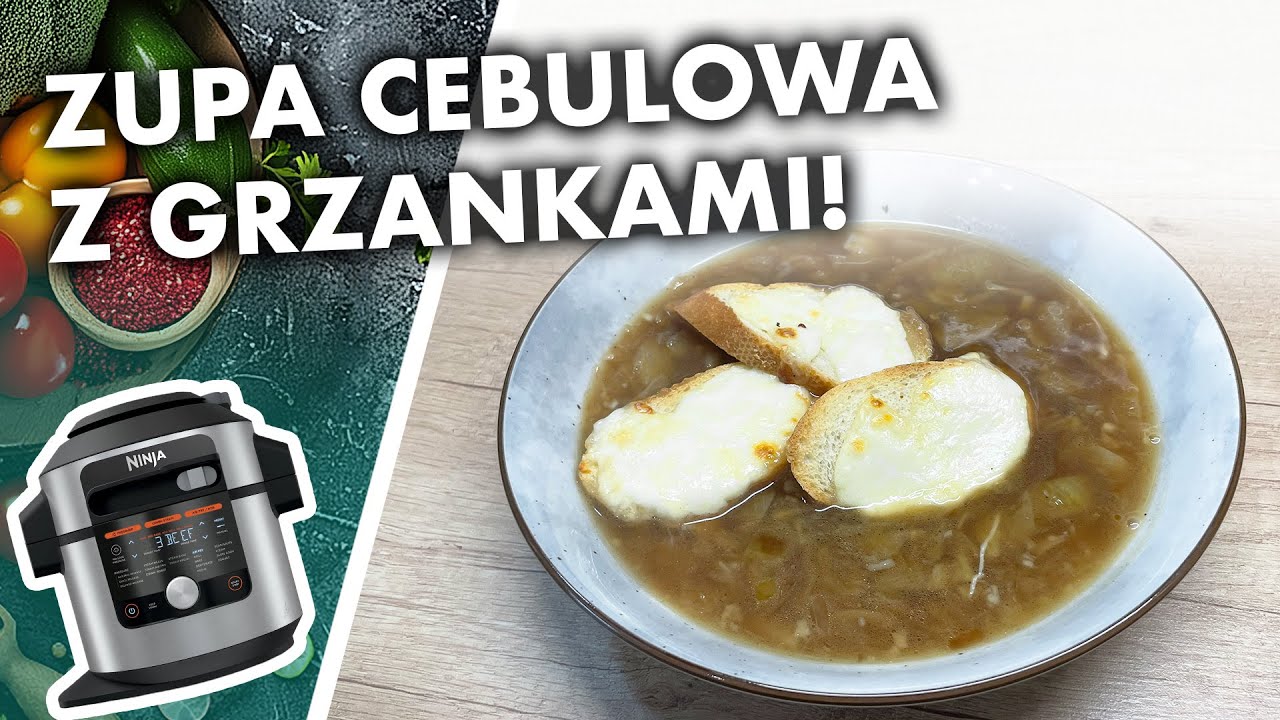 Rozgrzewająca Zupa Cebulowa z Serowymi Grzankami - Przepis na Chłodne Dni #multicooker #ninjafoodi
