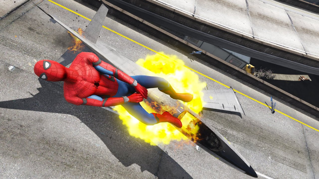 GTA 5 Epic Plane Crashes Ep.13 | Spiderman Ragdolls (Funny Moments)