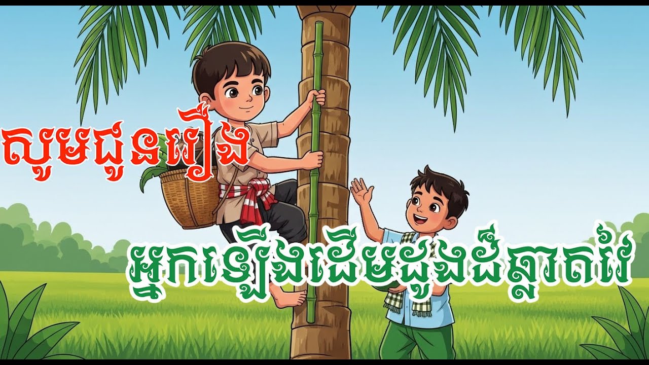 សូមជូនរឿង អ្នកឡើងដើមដូងដ៏ឆ្លាត @ChumSreyneang #រឿងនិទានតុក្កតា 2D