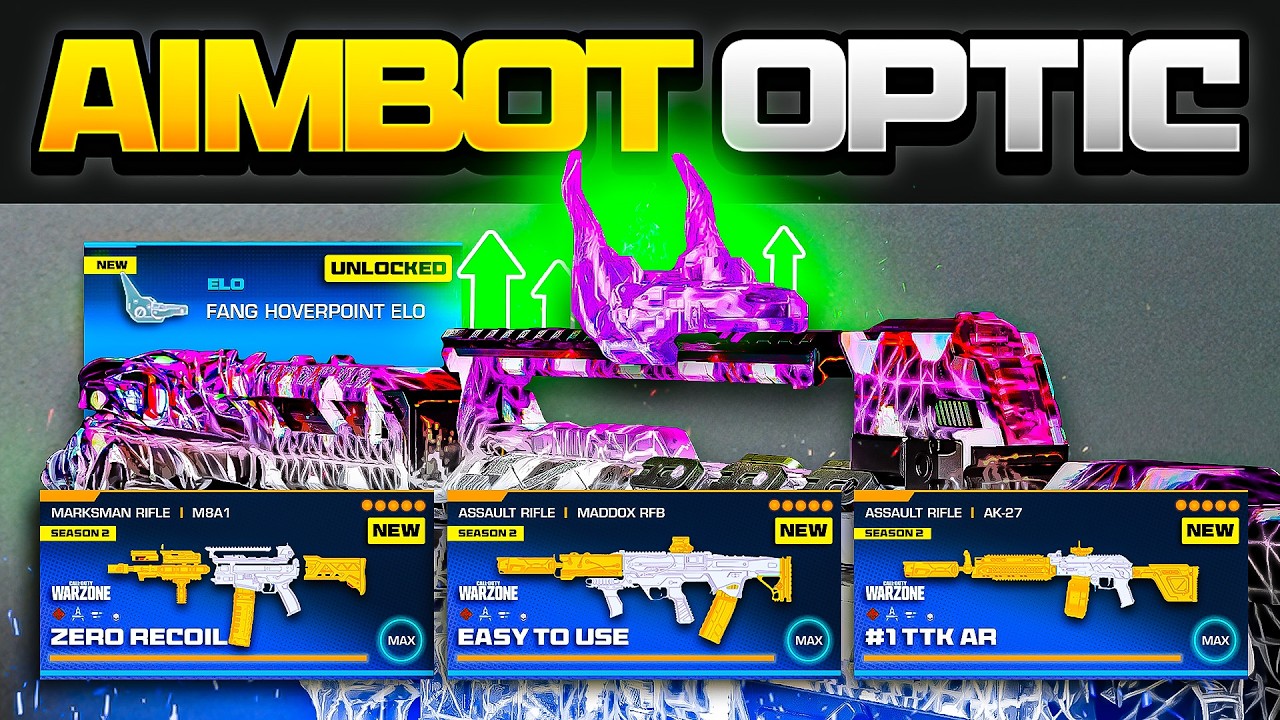 new *BROKEN* AIMBOT OPTIC UNLOCKED in Warzone (New EASTER EGG Warzone Tutorial and TOP 3 Loadouts)