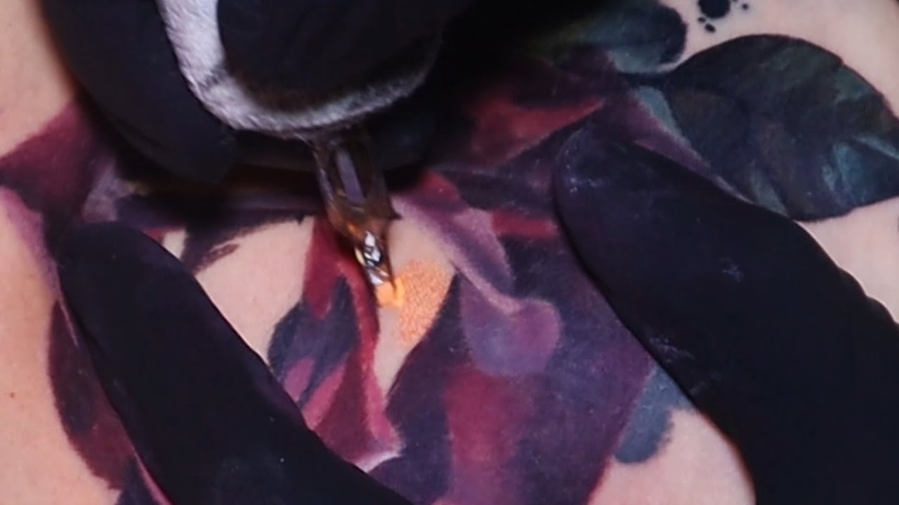 TATTOO TIME-LAPSE || Color Rose / Cover Up