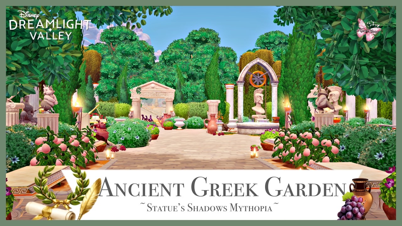 HERCULES ACIENT GRECIAN GARDEN | SPEED BUILD | Mythopia Statue's Shadow | Disney Dreamlight Valley
