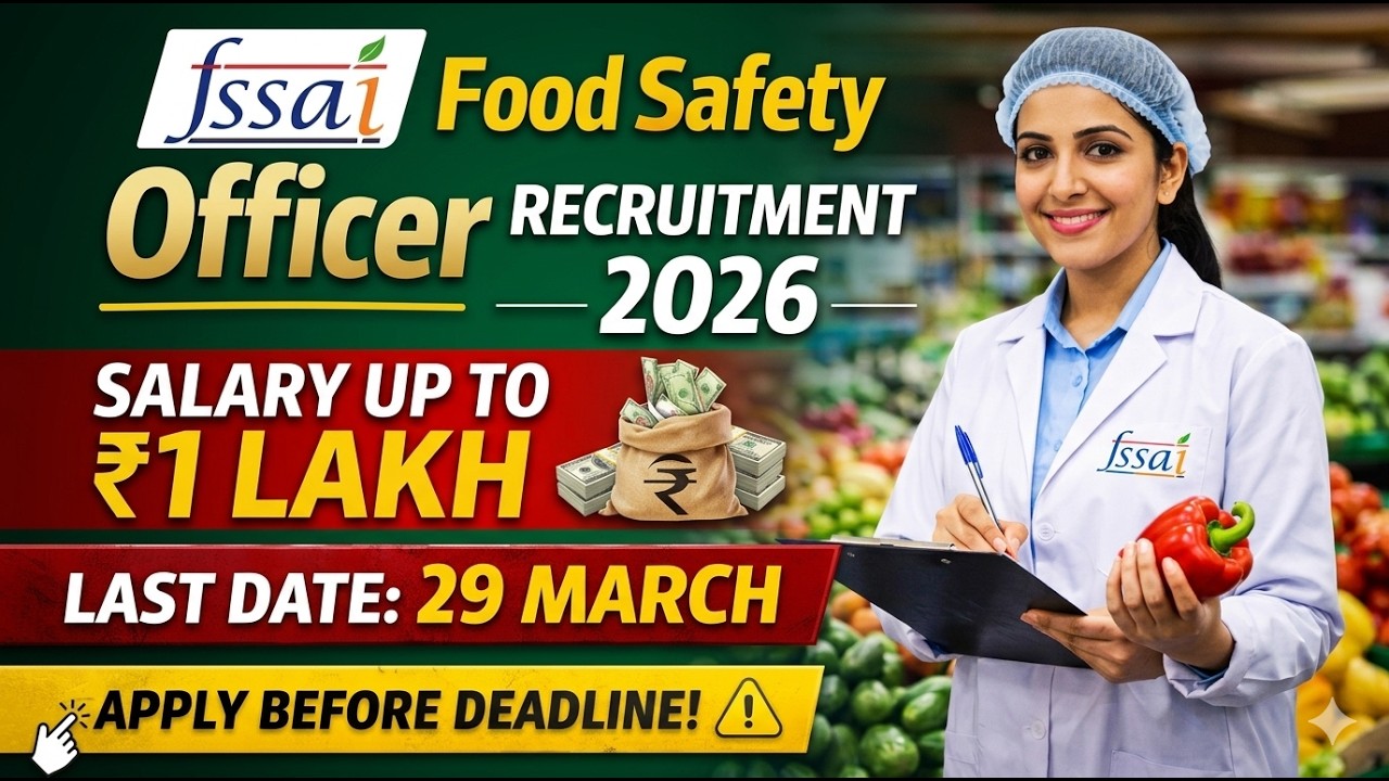 Food safety officer recruitment Punjab / FSSAI recruitment 2026 #fssairecruitment2021 #foodsafety