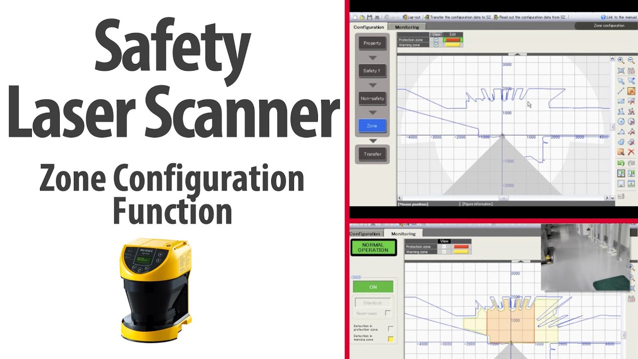 Safety Laser Scanner | Zone Configuration Function | KEYENCE SZ Series