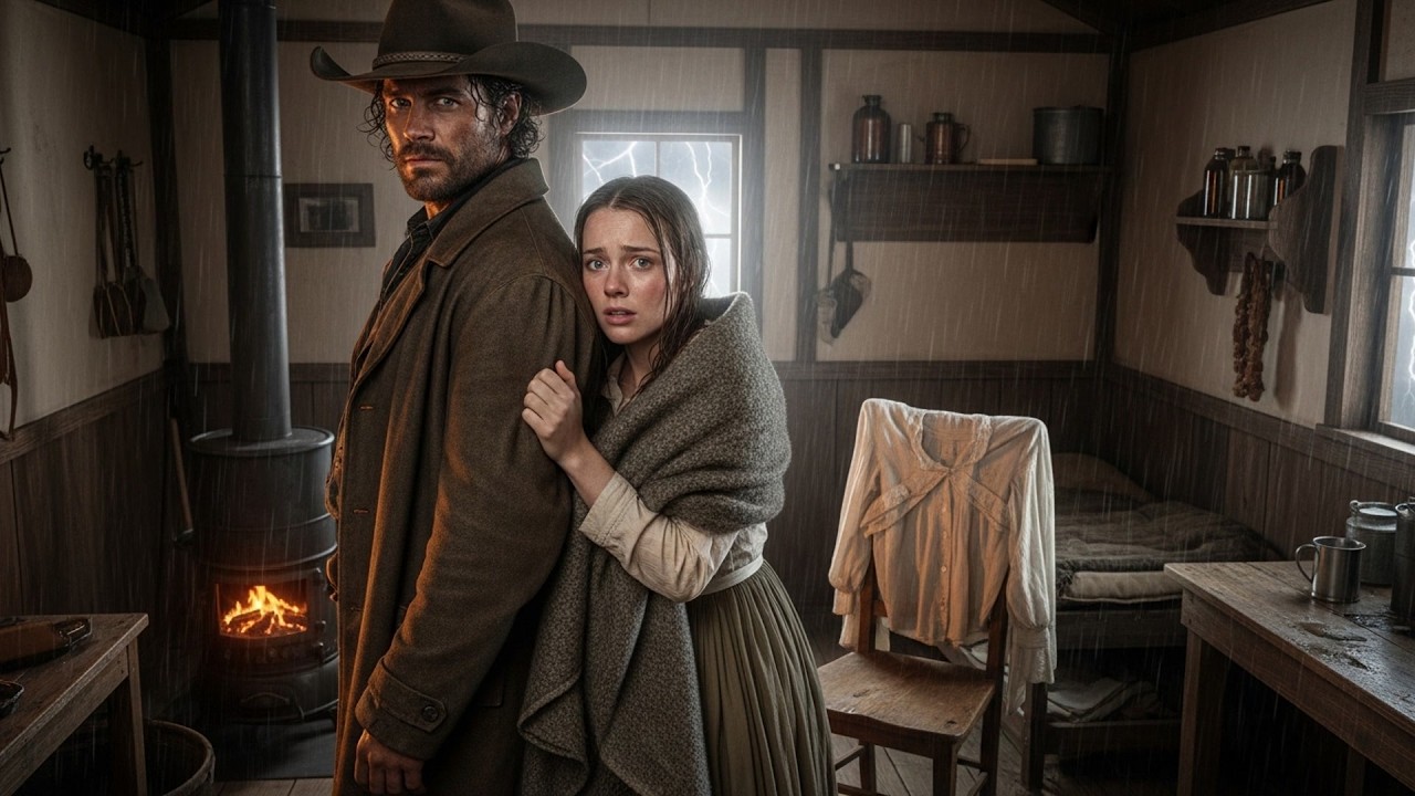 The Storm Trapped Them In A Line Shack Together, The Cowboy Kept His Distance Until She Moved Close