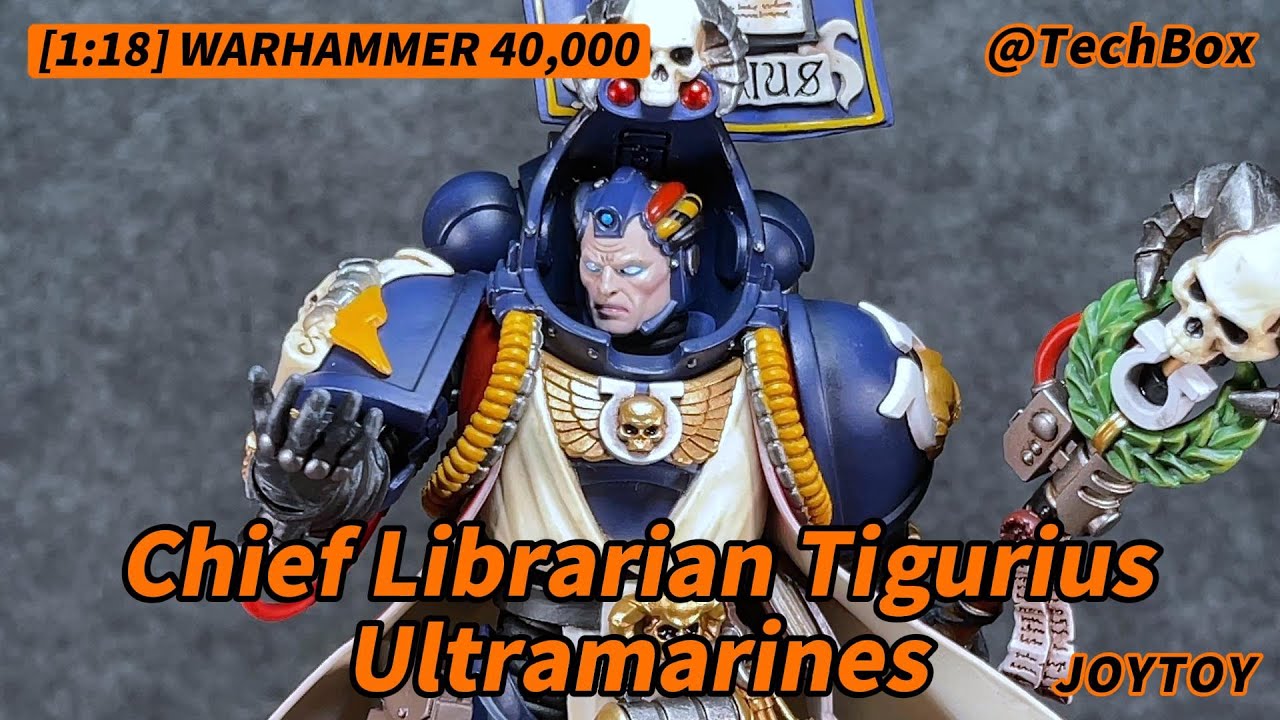 Joytoy Warhammer 40K, Ultramarines, Chief Librarian Tigurius, 1/18 scale action figure