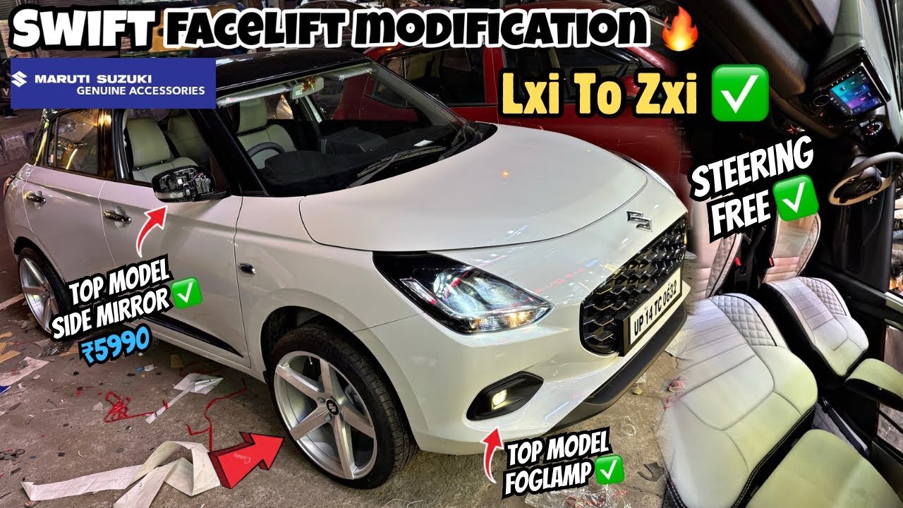 Swift 2025 Base To Top ✅ Swift Lxi To Zxi 2025 ✅ Swift Modified 2025 🔥 Swift Foglamp🔥Swift Rear Ac ✅