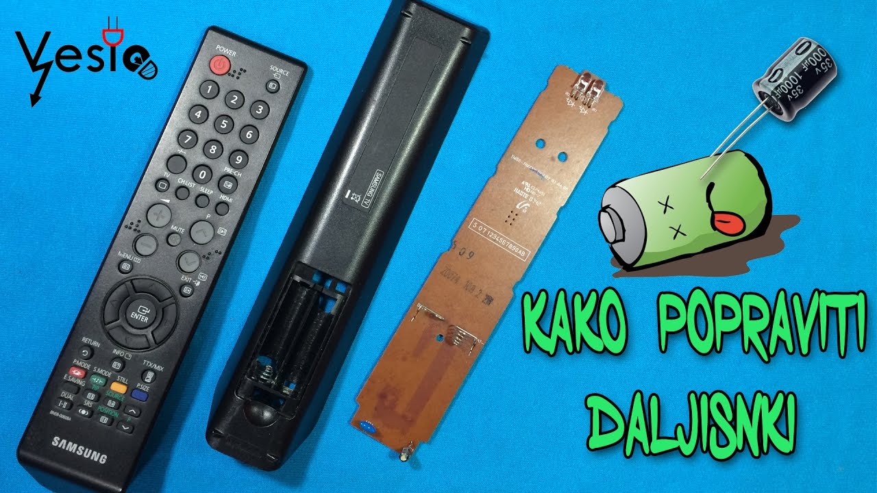 Kako popraviti daljinski upravljac za TV ( iscurile baterije )