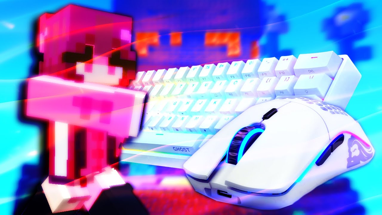 Hive Bedwars Keyboard & Mouse ASMR [480FPS] [Thocky Modded Keyboard]