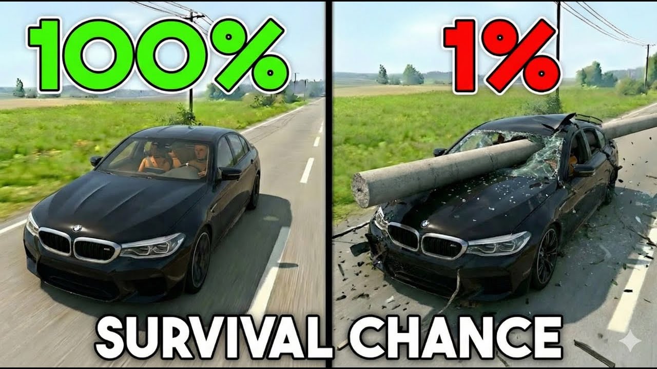 BeamNG.drive Survival Chance Test (With Dummies) | Realistic Crashes #1