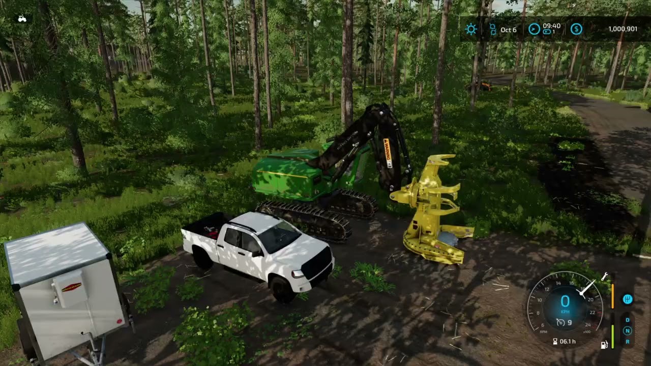FS 22 Ps4 Logging Pt3 | Bunching and skidding wood | Farming simulator 22 logging