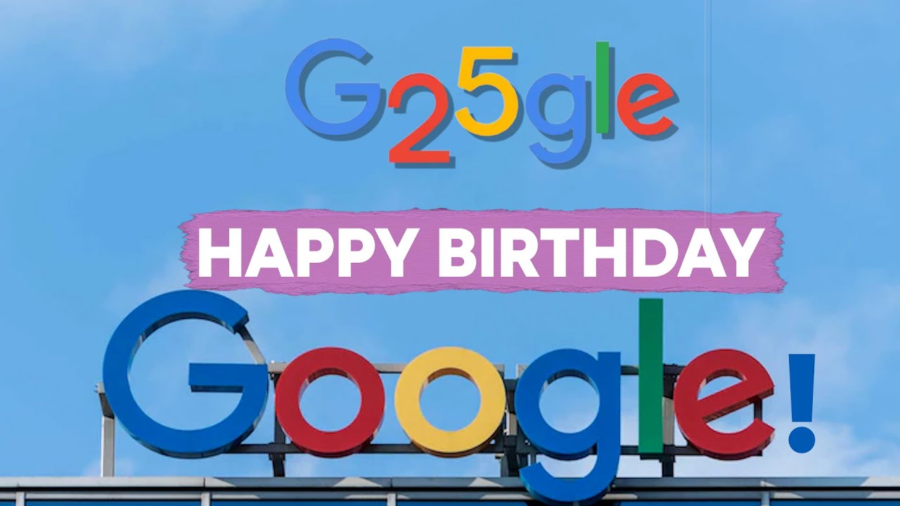 25 years of Google: Search engine giant marks its 25th birthday with a SPECIAL doodle