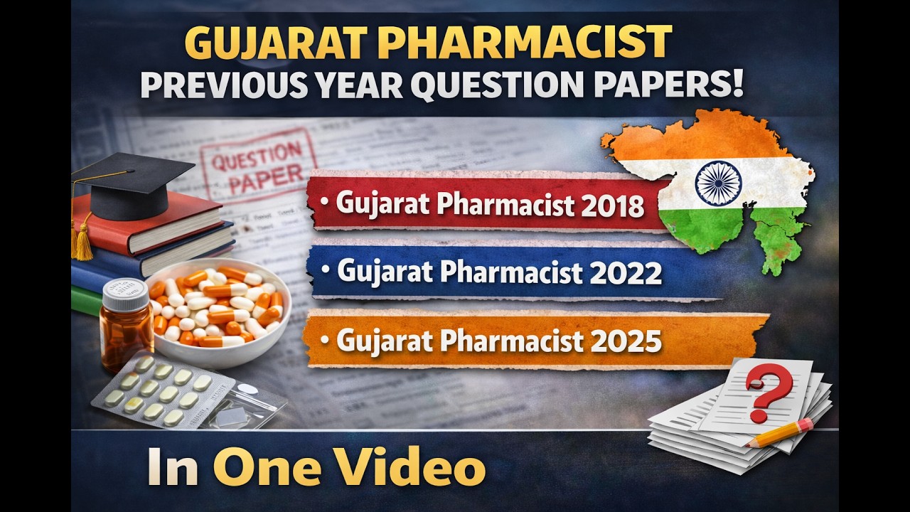 GSSSB Junior Pharmacist Previous Year Question Papers II GSSSB Pharmacist 2026 II #pharmacist #gsssb
