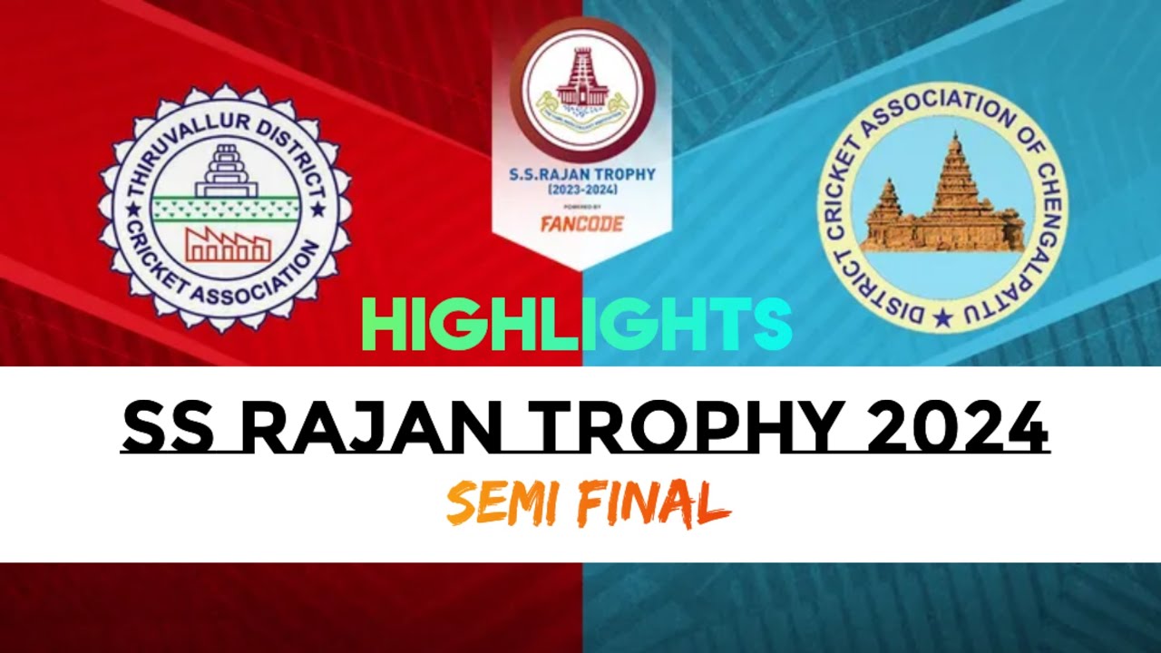 Chengalpattu vs Thiruvallur | Massive Run Chase 2️⃣0️⃣2️⃣🏏🔥 | Semi Final | SS Rajan Trophy 2024