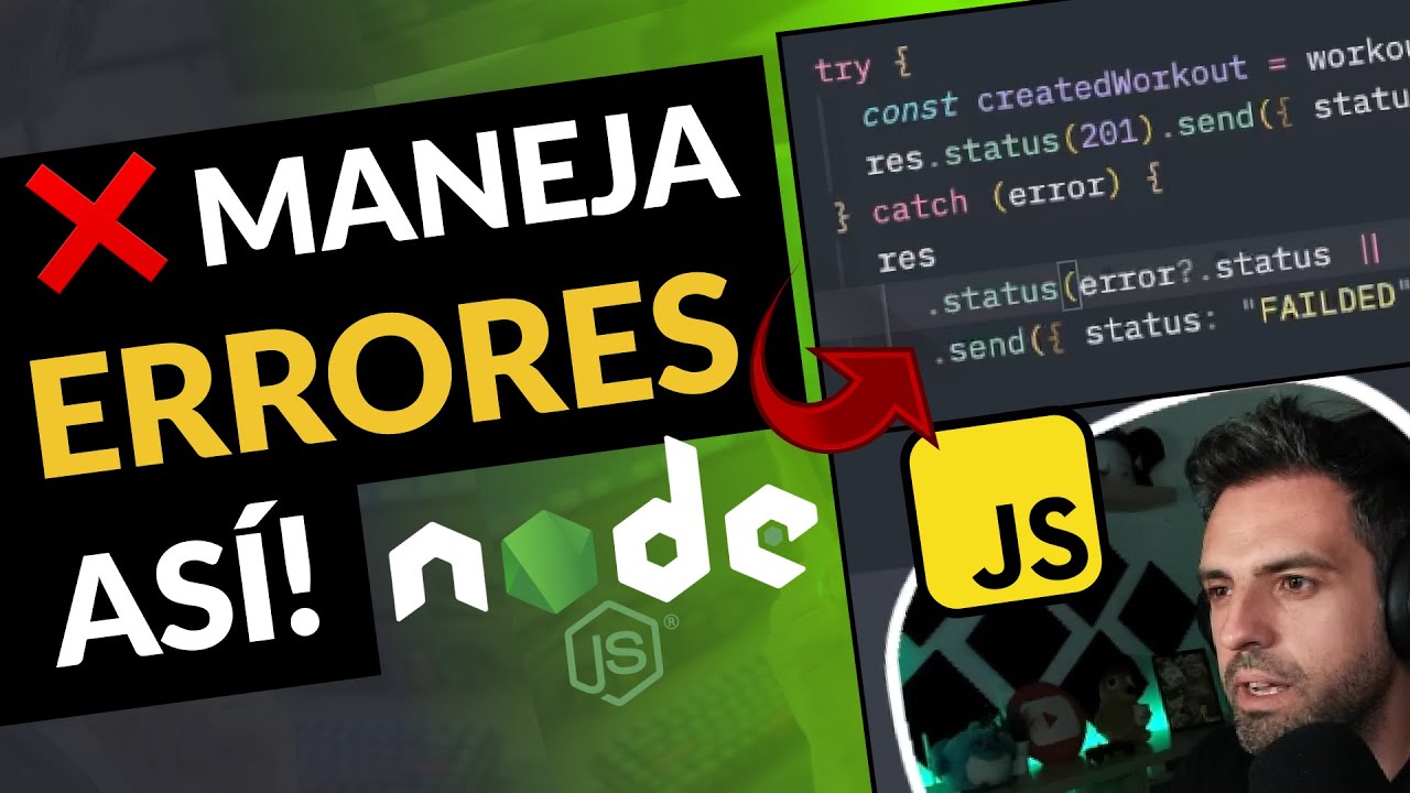 APRENDE a MANEJAR ERRORES y C&oacute;digos de ESTADO HTTP en tu API REST || Node.js con buenas pr&aacute;cticas