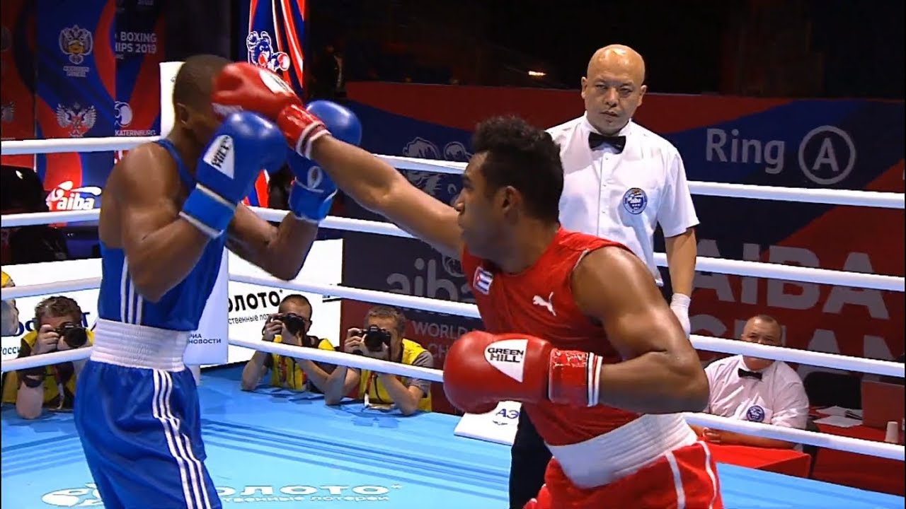 Round of 16 (75kg)  LOPEZ CARDONA Arlen (CUB) vs CEDENO Euri (DOM) /AIBA World 2019