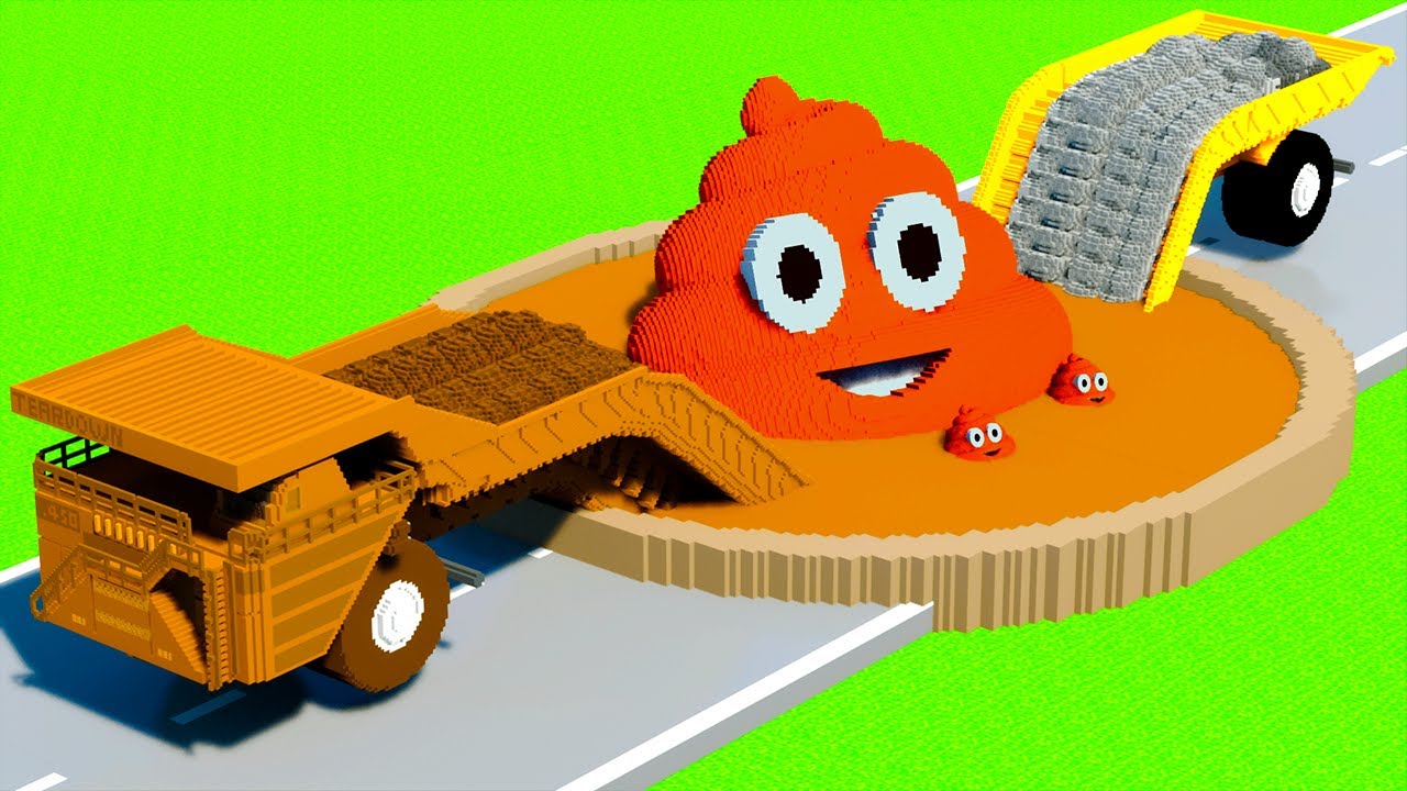 LONG CARS vs POOP PORTAL in Teardown #4