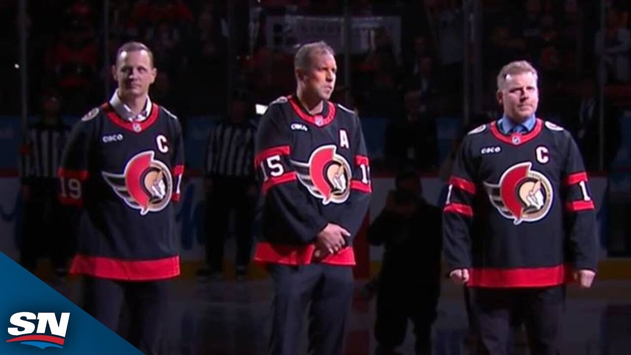 Senators Hold 'Pizza Line' Ceremony For Heatley, Alfredsson, and Spezza