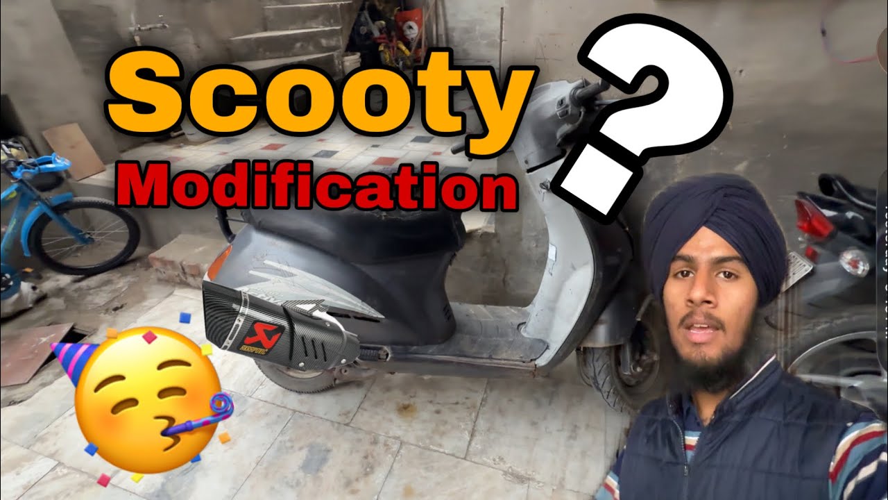 Chlo karwaiye Scooty modifications 🥳