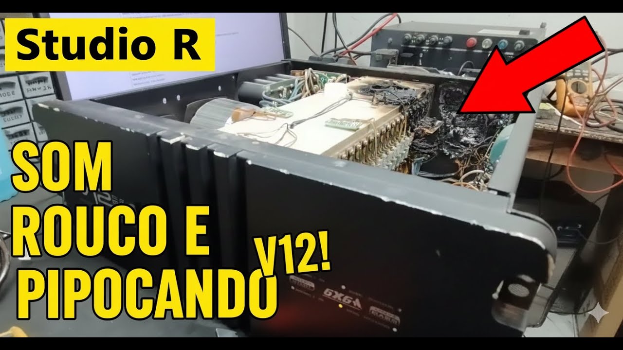 # 310 Studio R V12 com som rouco e estalos? Veja a solução!