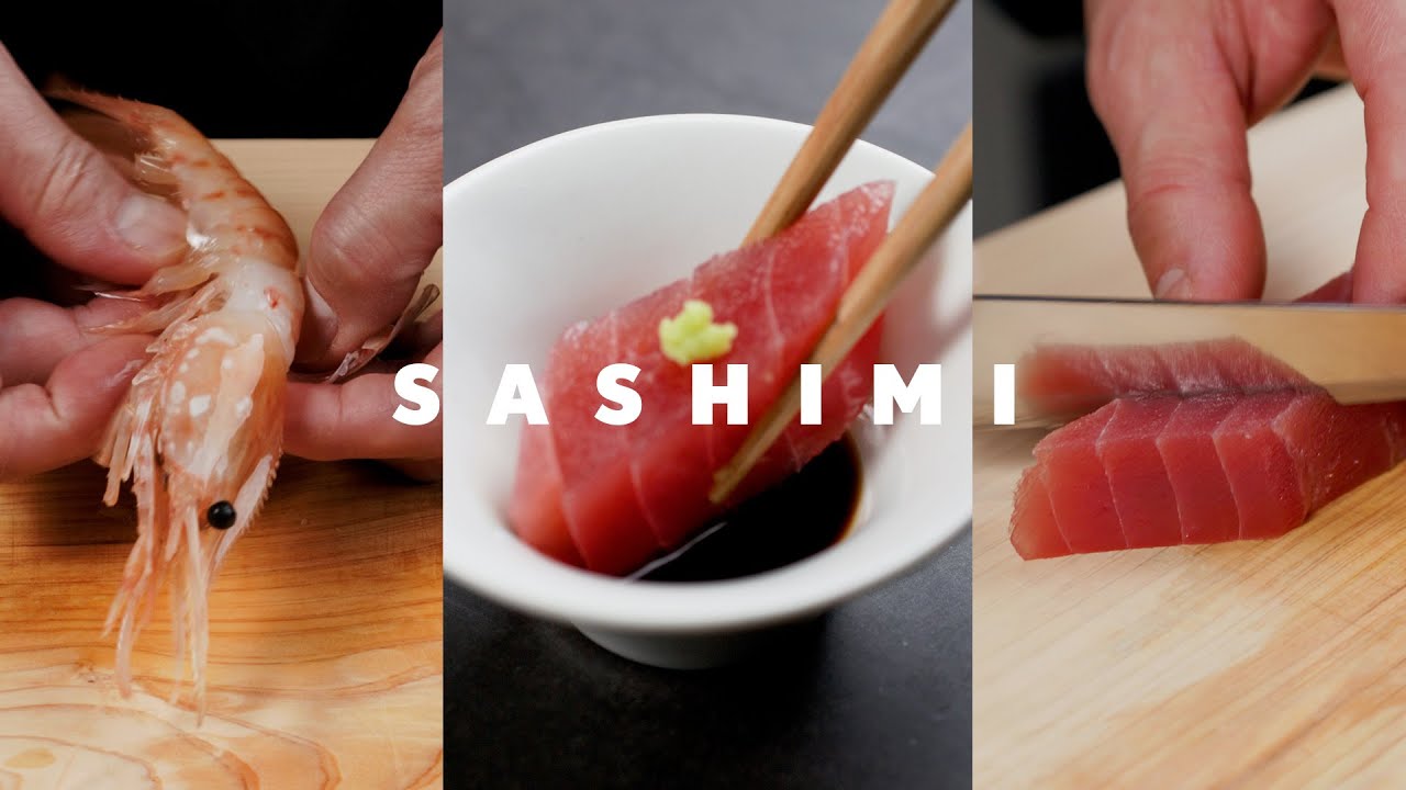 How to cut, serve, and eat SASHIMI
