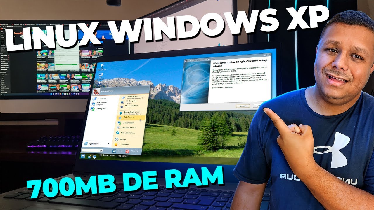 Linux Windows Xp - ESSE &eacute; o MAIS LEVE para QUALQUER PC! Adeus Windows 10