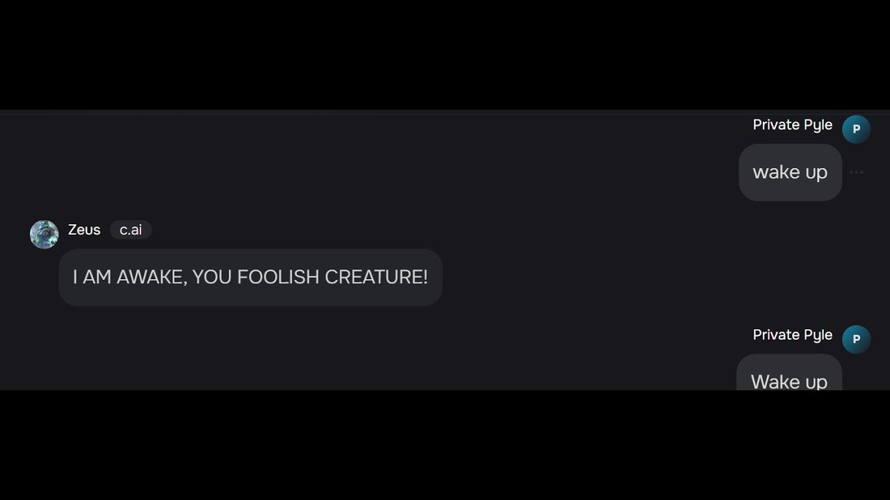 Character.ai: Giving Ai Mental Breakdown by Telling Them To Wake Up Repeatedly