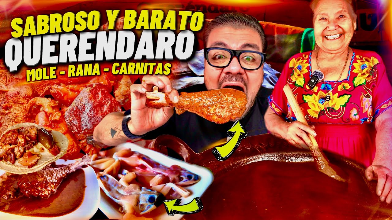 muy SABROSO y barato MOLE, CARNITAS y RANAS en Querendaro Michoac&aacute;n 🇲🇽 