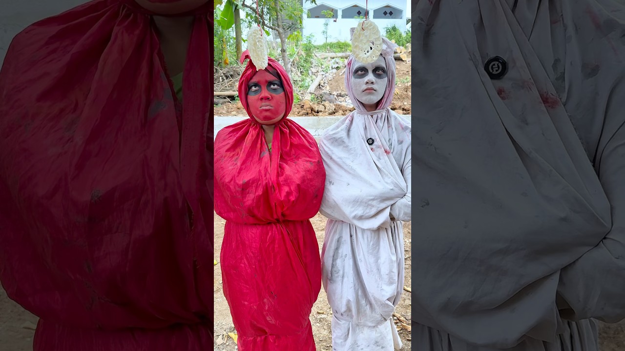 Pocong Merah Putih Lomba Makan Kerupuk 👻 #shorts #viral