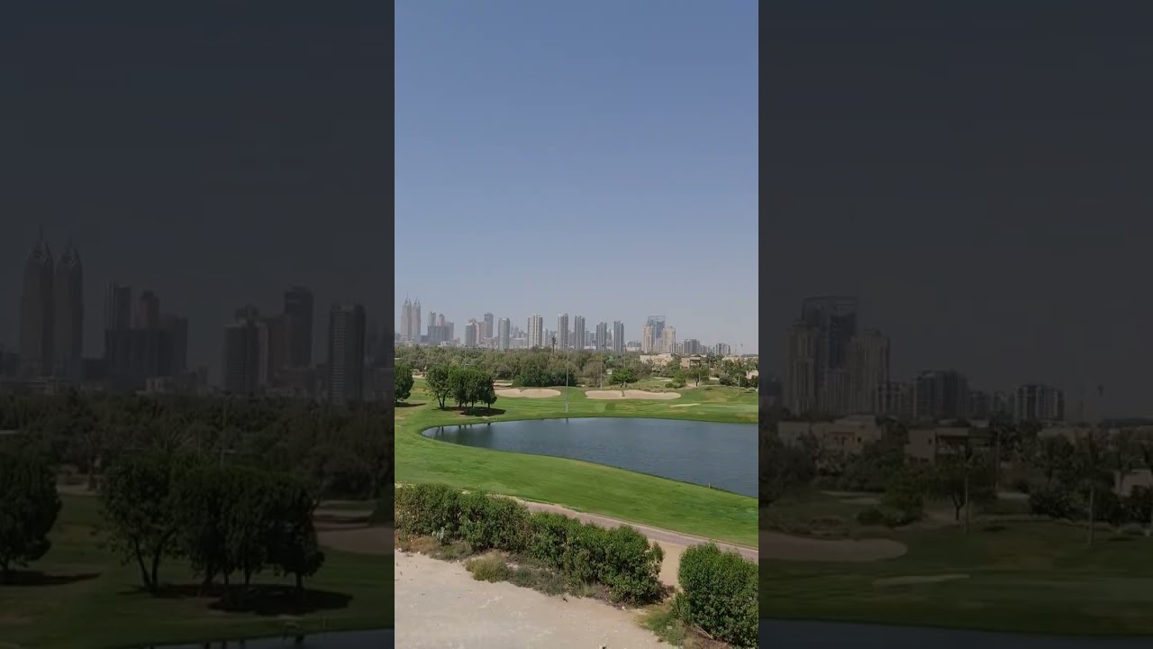 Emirates hills golf course view from my sister's balcony