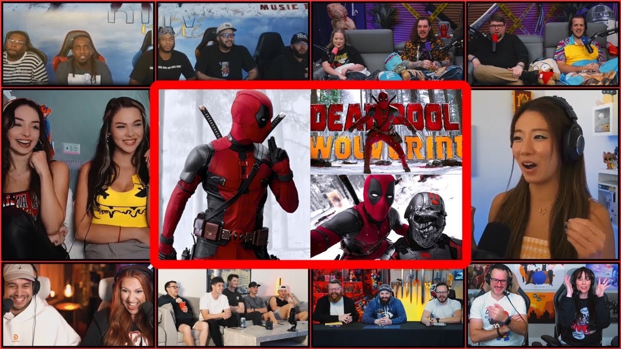 YouTubers React To Deadpool Dances To Bye Bye Bye | Deadpool & Wolverine Dancepool Reaction Mashup