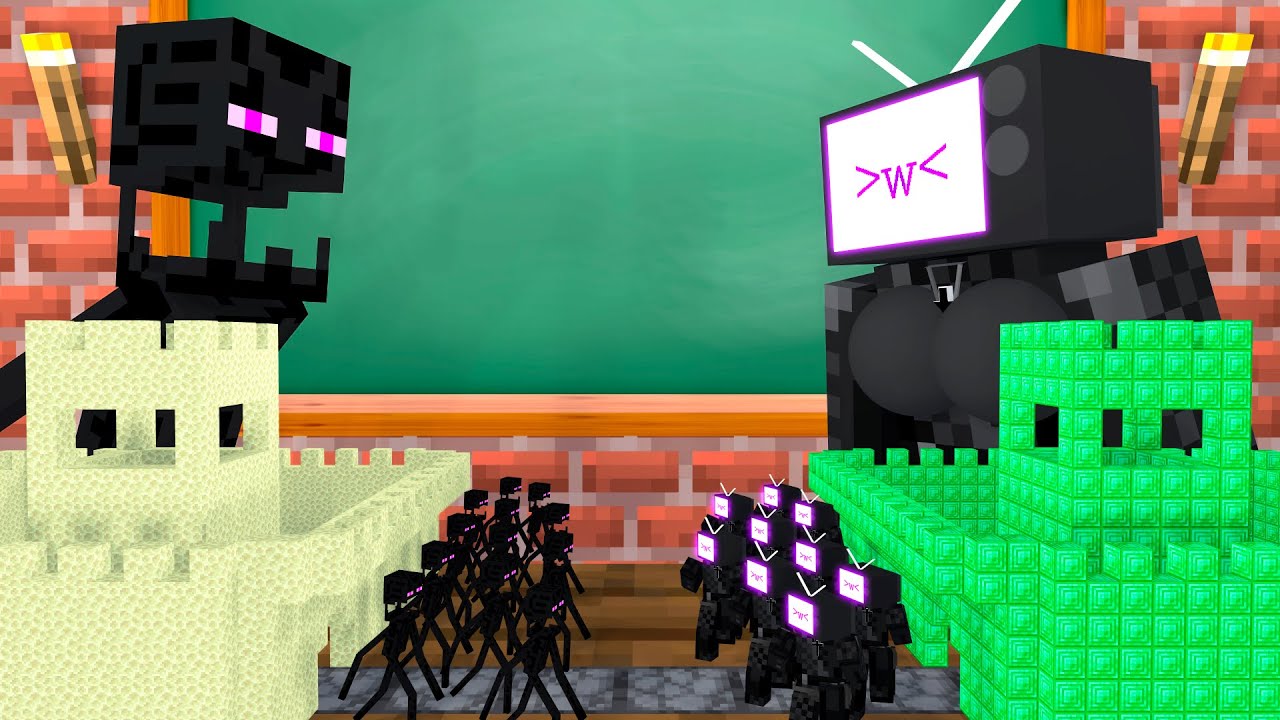 TV WOMAN vs SKIBIDI ARMY TINY APOCALYPSE 2 CHALLENGE - Minecraft Animation