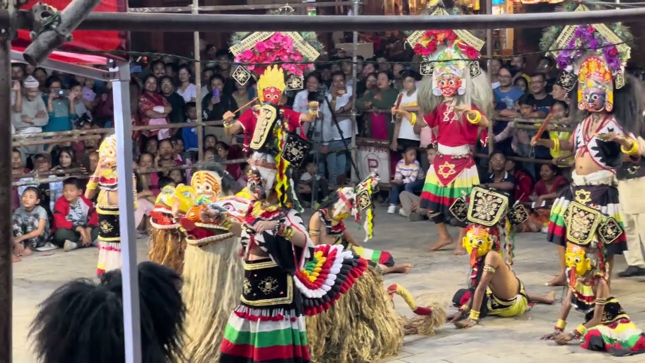 Bhairab dance Bhaila pyakhan Bhaktapur Gaijatra
