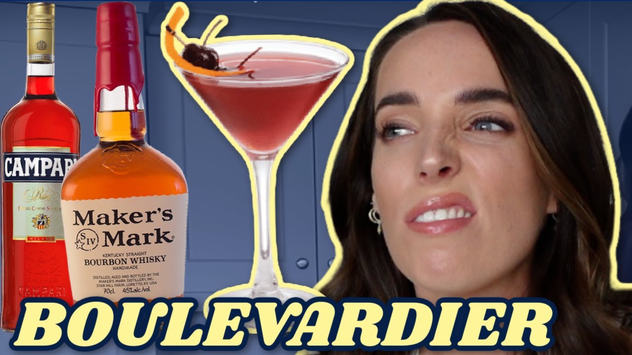 WHISKEY FAN MAKES BOULEVARDIER FOR THE FIRST TIME / Irish Girl makes Cocktails | Ciara O Doherty