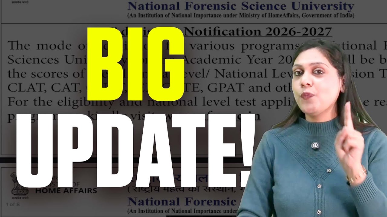 BIG UPDATE! Forensic Exam Will Not Be Separate? How Will Admission Be Given in 2026?
