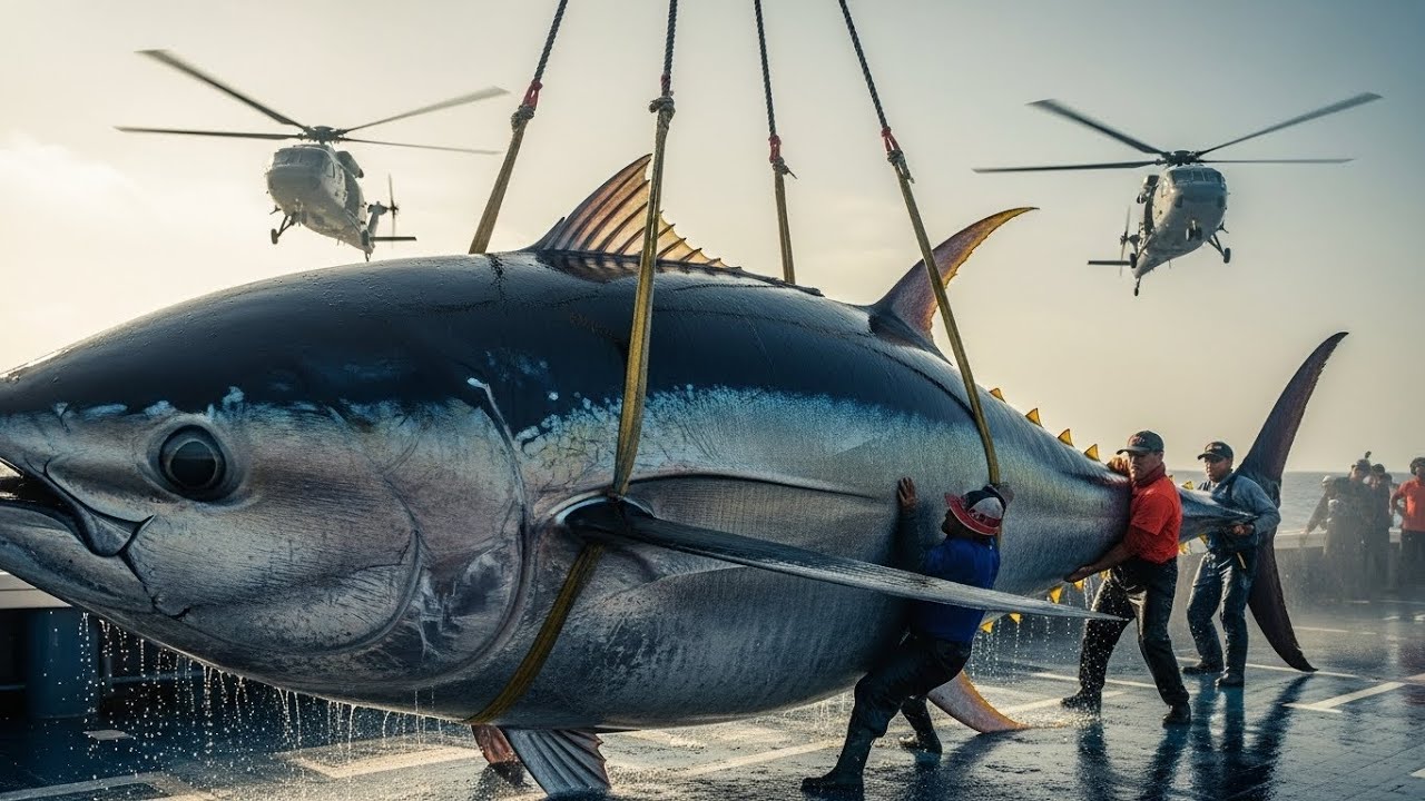 7 Hours Fighting a Giant 1,400KG Bluefin Tuna Titan — Could YOU Survive This Fight?