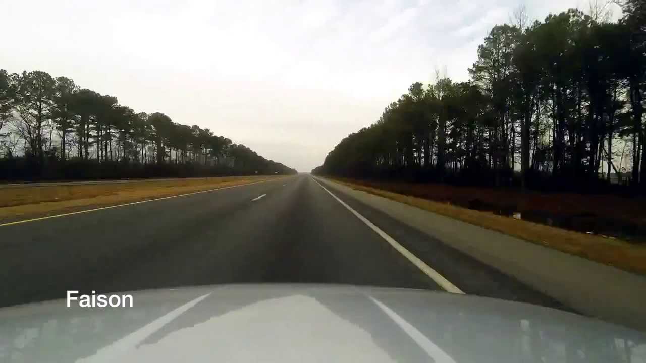 Rocky Point to Raleigh NC I-40 Timelapse 20140209