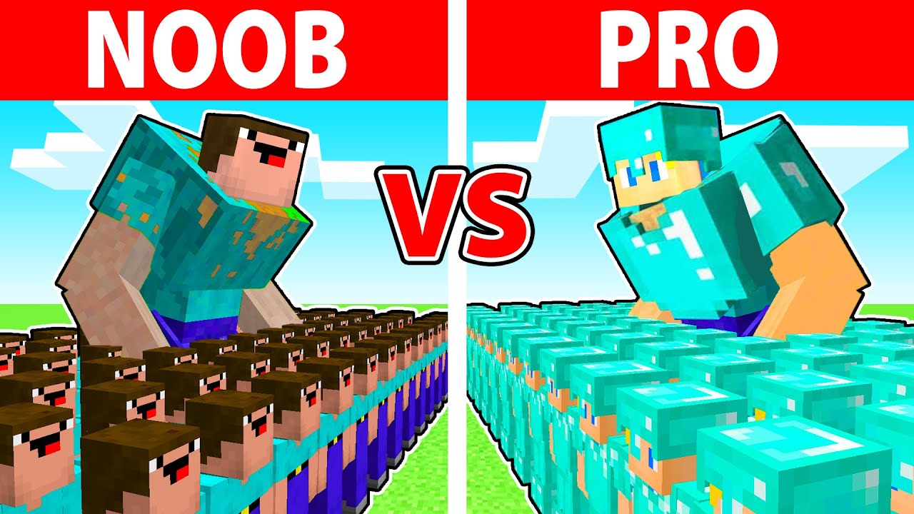 ESERCITO NOOB vs ESERCITO PRO! - Minecraft ITA