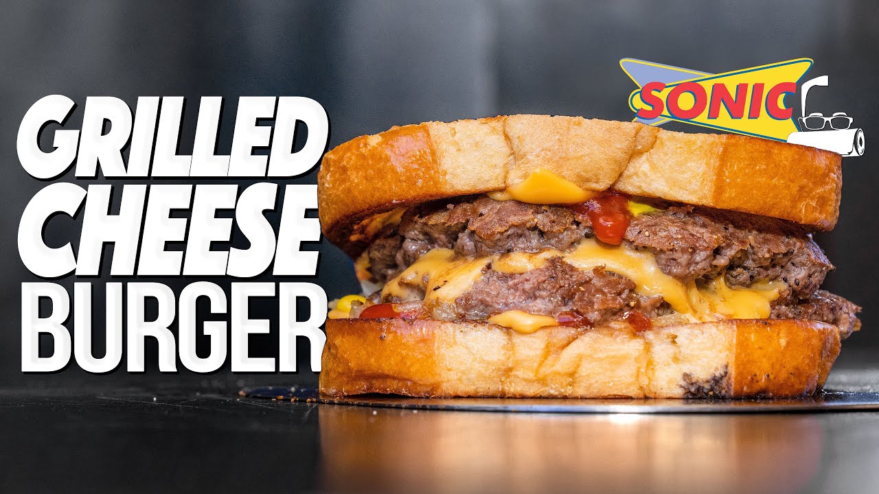 THE GRILLED CHEESE BURGER FROM SONIC...BUT HOMEMADE & WAY BETTER! | SAM THE COOKING GUY