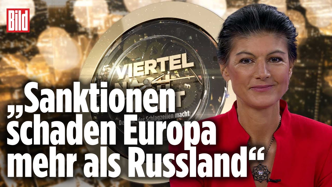 „Wir müssen unsere eigenen Interessen verteidigen“ | Sahra Wagenknecht bei Viertel nach Acht