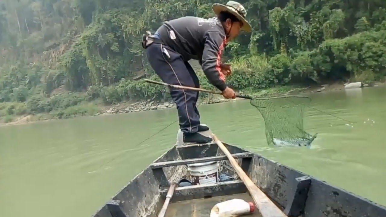 Hook fishing.🐟