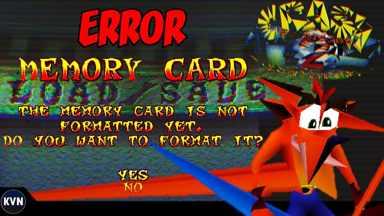 El Bug que casi DESTRUYE Crash Bandicoot y tu Memory Card - KVN