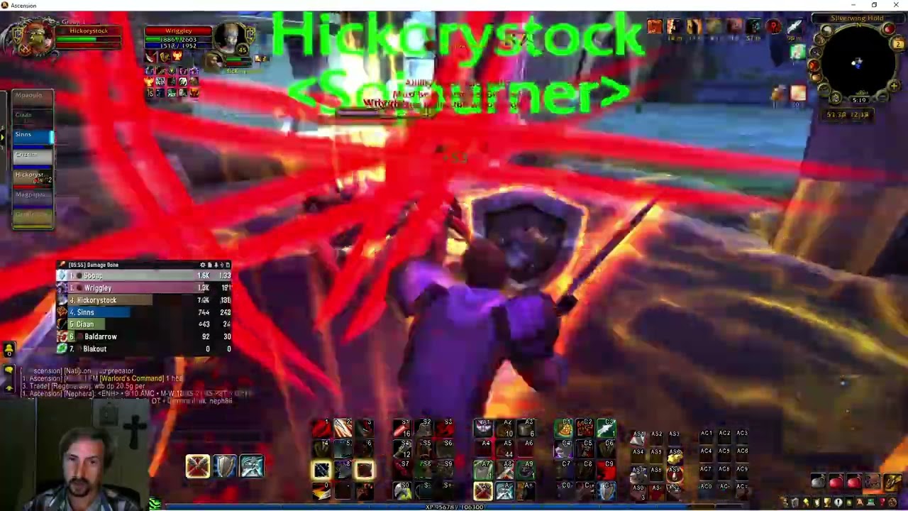 Good Fights Good Win, WSG--Hickorystock Arms Warrior Lvl 43---Ascension Bronzebeard Gameplay