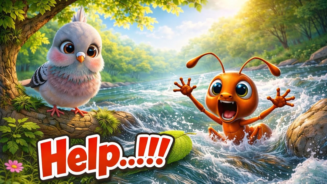 புறாவும் எறும்பும் 🐜🕊️ | The Ant and the Pigeon | Tamil Story Songs for Kids | Bedtime Rhymes 